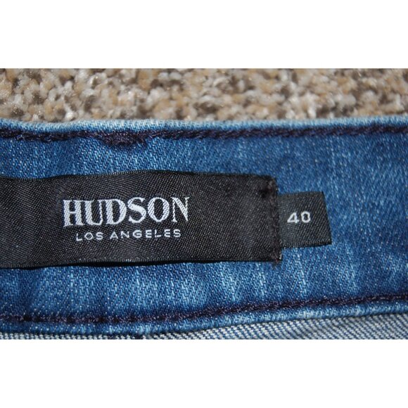 Hudson Los Angeles Coen Slim Denim Blue Jeans Men's 40x30 Button Fly $235 - Picture 7 of 11